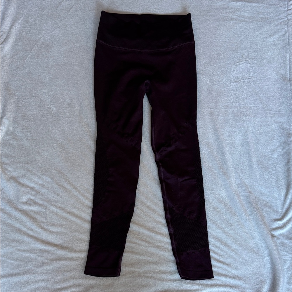 Victoria's Secret Plum Leggings with die cut accents